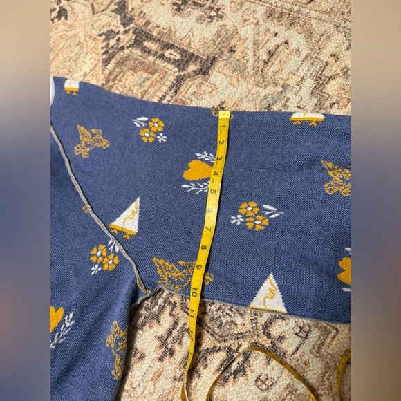 We The Free Blue and Gold Patterned Cardigan - Picture 10 of 15